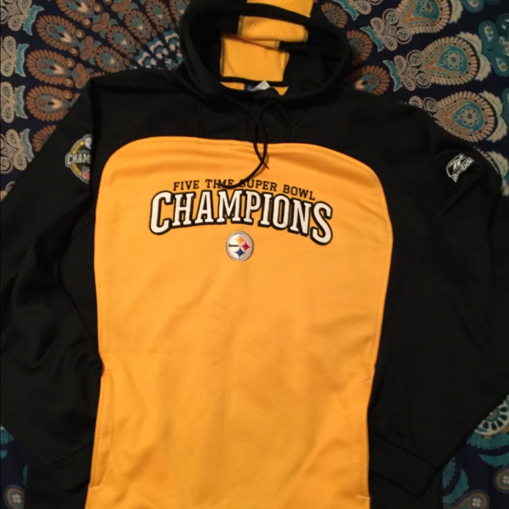 STEELERS 5 Time Champs Hoodie XL New Never Worn
